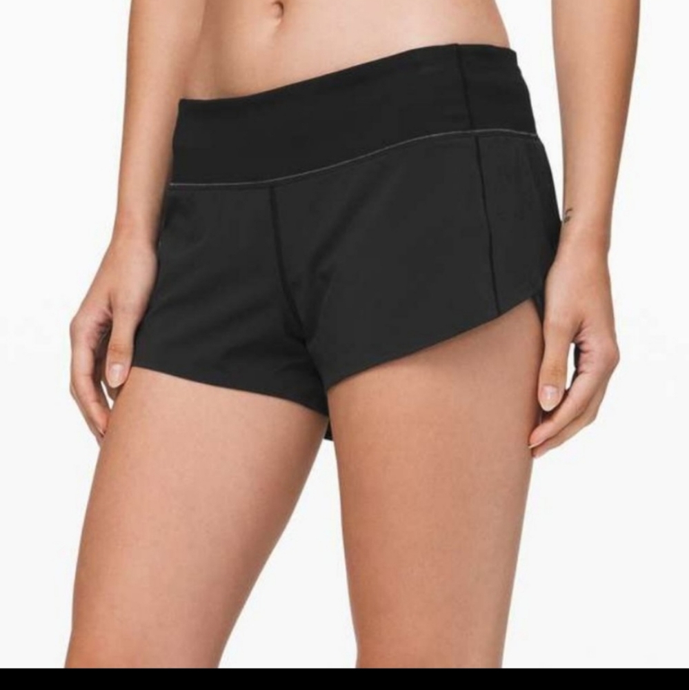 Lululemon speed up short black 3" inseam
